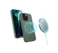 Woodcessories - BioCase, Magnetische Handyhülle für iPhone 16 Pro kompatibel mit MagSafe, Hülle mit Magnet grün - Nachhaltig aus Pflanzen