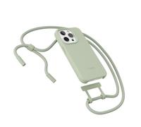 Woodcessories - Change Case, Custodia ecologica 2in1 con tracolla per iPhone 15 Pro in verde giade - biodegradabile, realizzata a base di piante