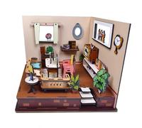 Wooden 3d Building Puzzle,Parent-Child Interactive Toy Immersives | Architectural 3D Jigsaws Puzzle Set | for School Bedroom Dorms Boys Girls Children Students Teenss