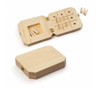 Wooden 9 Hole Peg Board for Fine Motor Skills, Finger Dexterity & Hand Exercise