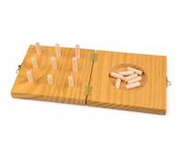 Wooden 9 Hole Peg Board for Finger Dexterity, Fine Motor Skills Hand Coordination