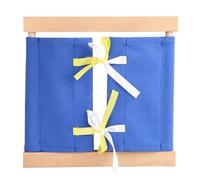 Wooden Activity Busy Board for Seniors - Large 23"x23"x0.59", Fine Motor Skill Practice, Sensory Stimulation, Cognitive Engagement, Promotes Relaxation, Safe & Durable(Dark blue)