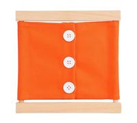 Wooden Activity Busy Board for Seniors - Large 23"x23"x0.59", Fine Motor Skill Practice, Sensory Stimulation, Cognitive Engagement, Promotes Relaxation, Safe & Durable(Orange)