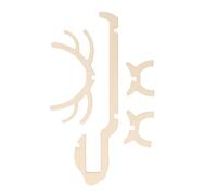 Wooden Animal Shaped Wine Bottle Holder, Tabletop Wine Rack Stand, Whimsical Solid Wood Bottle Display for Home Bar Kitchen Party Centerpiece with Natural Grain Finish (Colore legno a forma di cervo)