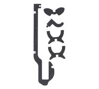 Wooden Animal Shaped Wine Bottle Holder, Tabletop Wine Rack Stand, Whimsical Solid Wood Bottle Display for Home Bar Kitchen Party Centerpiece with Natural Grain Finish (Colore nero a forma di cane)