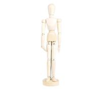 Wooden Artist Manikin Figure - Adjustable Joint Pose Model, Stable Base Drawing Reference Sculpture Tool, Educational Human Anatomy Study Accessory Item | Photography Art Prop Display Piece Art Study