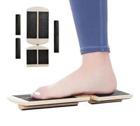 Wooden Balance Board, Stretcher Ankle Foot, Wobble Board Training Exercise, Blackboard Foot Trainer, 30x11x3cm/11.81x4.33x1.18 for Fitness and Injury Recovery, Wood Color/1 Piece