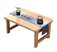 Wooden Balcony Bay Window Home Small Tea Coffee Table for Bed Study Reading Floor Mini Dining Play Low Table 70 x 40 x 25 cm
