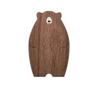 Wooden Board Cutting Board Cute Bear-Shaped Bread Tray Black Walnut Kitchen Board,Brown