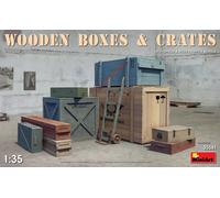 Wooden Boxes & Crates Diorama Accessories 1:35 Plastic Model Kit MINIART