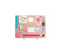 Wooden Busy Board Double Side Handle Design Toddler Basic Life Skills Training Educational Toy for Kindergarten 1#