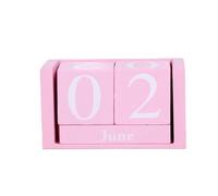 Wooden Calendar Blocks - 9,5 x 5 x 4,3 cm Date Display Block | 1 x Block Calendar For Desk | Elegant Month Date Display Blocks, Wooden Reusable Decoration And Desk Accessories For Farmhouse