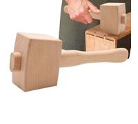Wooden Carving Mallet, Portable Woodworking Hammer, Hand Tools Chisel, Beechwood Strike Tool for Sculpting, Installing Workshop, Garage, Woodshop, Craft Room, 9.84x3.34x2.36 Inches