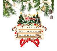 Wooden Christmas advent calendarr 25 Day Desktop Date Display