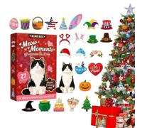Wooden Christmas Countdown from natural27 Piece Assorted Pendant Ornaments