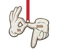 Wooden Christmas Tree Ornament Sign | Winter Holiday Festive Wooden Sign Decor for Indoor Walls, Window, Porch, Fronte Door & Outdoor Displays, Rustic Hanging Christmas Decoration