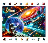 WOODEN.CITY Cosmic Exploration - Puzzle spaziale in legno, 1000 pezzi, 54 x 39,4 cm, prodotto in UE