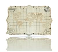 WOODEN CITY® Mappa del mondo con parole Modello in legno 3D, Puzzle in...