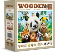 Wooden city - Puzzle Benvenuti nella giungla in legno - 200 Pezzi