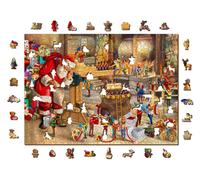Wooden city - Puzzle Bottega di Babbo Natale in legno - 1000 Pezzi