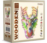 Wooden city - Puzzle Cervo alla moda 3D - 250 Pezzi