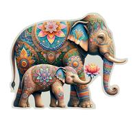 Wooden City – Puzzle in legno sagomato Elefanti di fantasia 250 pezzi