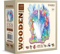 Puzzle di legno unicorno elegante