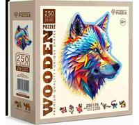 Wooden city - Puzzle Lupo di classe in legno - 250 Pezzi