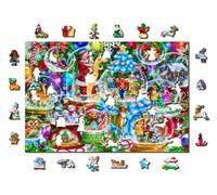 Wooden city - Puzzle Palle di neve natalizie 505 in legno - 500 Pezzi