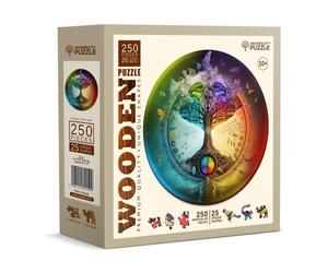 Wooden City WDCHE0183-L Puzzle da 250 Pezzi Circolare in Legno - Tree Of Life