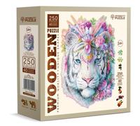 Wooden City WDCNB0096-L Puzzle da 250 Pezzi Sagomato in Legno - Mystic Tiger