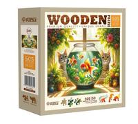 Puzzle in legno Gatti e Pesci WOODEN CITY