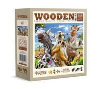 Wooden City WDCNB505-0017-L Puzzle da 500 Pezzi in Legno - Welcome to Africa