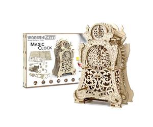 Wooden City WDCWR312 Modello 3D in Legno - Magic Clock
