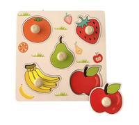 Wooden Cognitive Board Game - Educational Learning Puzzle Toy | Intelligence Development Base Map Interactive Parent Child Play Montesśori Gift for Kids 2-5 Years Old