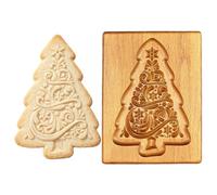 Wooden Cookie Mold - 3D Carved Stamp | DIY Baking Cutter | Handmade Embossing Shortbread Press, Reusable Wooden Decorating Tool, Shortcrust Pastry & Gingerbread Mould