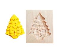 Wooden Cookie Molds,10x8x2cm Santa Elk Snowman | Christmas Molds Funny 3D Cookie Stamp | Long-Lasting For Cake Pastry Dessert Treat Holiday Party Home Kitchen Restaurant Adults Kids Beginners