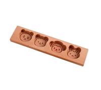 Wooden Cookie Molds, Cartoon Pastry Press, Hand-Carved Baking Stamp, Reusable Dessert Shaping Tool, Fun Treat Maker, for Birthday Cakes Chocolate Fondant Food Bloggers Home Bakers Use