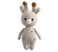 Wooden Crochet Rattle, Handmade Animal Rattle, Soothing Teether Toy, Perfect Easter Basket Stuffer, Baby Shower Decor, Adorable Stuffed Animals 14cm/5.51 Inches for Kids