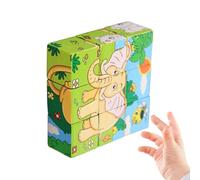 Wooden Cube Puzzle, Early Learning Toy, Brain Teaser Game for Cognitive Skill Development, Natural Wood Blocks with Smooth Edges, Educational Toy Set, Puzzle Game for Kids Classroom Home Study