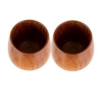 Wooden Cup - 2 Pieces Handmade Wood Cup | Handmade Drinking Mug