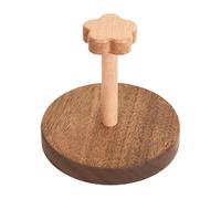 Wooden Cup Holder, Kitchen Mug Organizer, Decorative Stand Design, Compact Space Saving Rack, Paper Cups Dispenser for Bedside, Bathroom, Counter, Kitchen, Coffee Station, Dorm, 5.12x5.12x4.92 inches