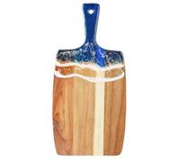 Wooden Cutting Board, Resin Beach Cutting Tray, Decorative Chopping Board with Beach Pattern, Kitchen Accesories for Fruit, Vegetables, Cheese, Home, Wedding, Picnic, Camping, Countertop