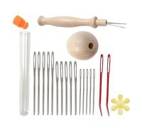 Wooden Darning Needle Set - Durevole Sock Darner Egg, Vintage Sewing Repair Tool | Kit portatile in legno con impugnatura ergonomica, essenziale forniture per vestiti per adulti e bambini Handcraft