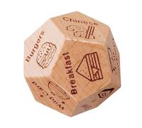 Wooden Date Dice, Coppie Food and Dinner Decision Dice, Interactive Dating Dices for Fun Nights, Caratteristica materiale, Game Accessory, Date Night Birthday Holiday Stocking Stuffers