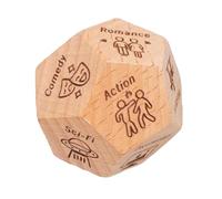 Wooden Date Dice, Couples Food And Dinner Decision Dice, Interactive Dating Dices For Fun Nights, Material Feature, Game Accessory, Date Night Birthday Holiday Stocking Stuffers