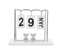 Wooden Desk Calendar Perpetual Flip Calendar Small Desk Decoration 24X19.5CM