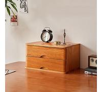 Wooden Desktop File Cabinet with for Office Storage Box and Computer Heightened Rack