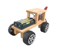 Wooden DIY Electric Wind Power Physical Science Experiment Toy Kid Children Physics Learning Science