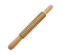 Wooden Dough Roller - Threaded Multipurpose Pin, Baking Rolling Pin, Spiral Dough Roller | Household Pastry Noodle Dumpling Tool, Ideal For Baking Bread Pizza Cookie Pasta Pastry Kitchen Preparation
